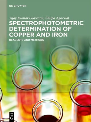 cover image of Spectrophotometric Determination of Copper and Iron
